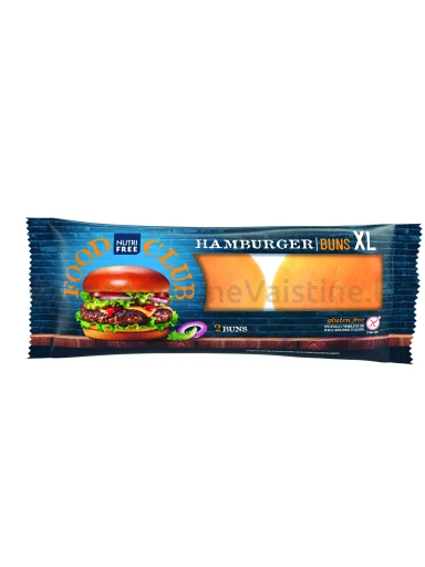 NUTRIFREE HAMBURGER BUNS XL - bandelės hamburgeriams be glitimo, 200g | internetinevaistine.lt