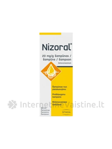 NIZORAL 20mg/ml šampūnas 60ml | internetinevaistine.lt