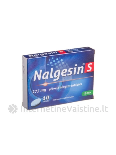 NALGESIN S 275MG PLĖV.DENGT. TAB. N10 | internetinevaistine.lt