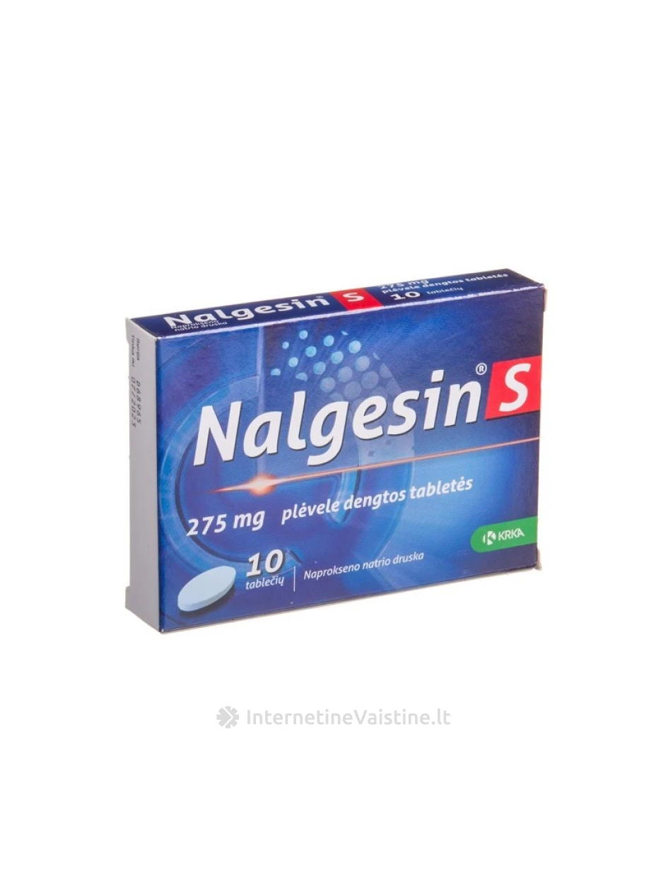 NALGESIN S 275MG PLĖV.DENGT. TAB. N10 | internetinevaistine.lt