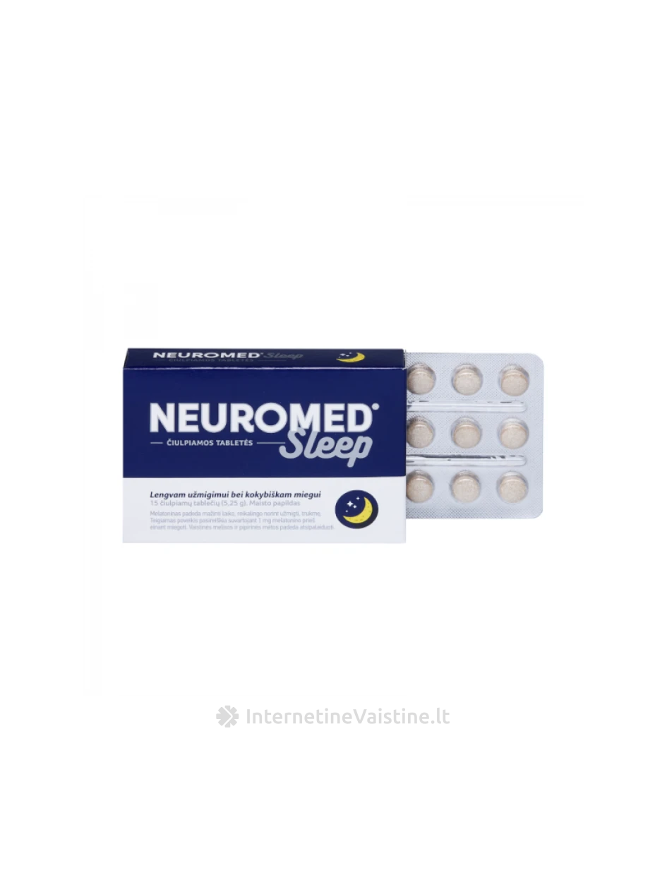 NEUROMED Sleep čiulp. tab. N15 | internetinevaistine.lt
