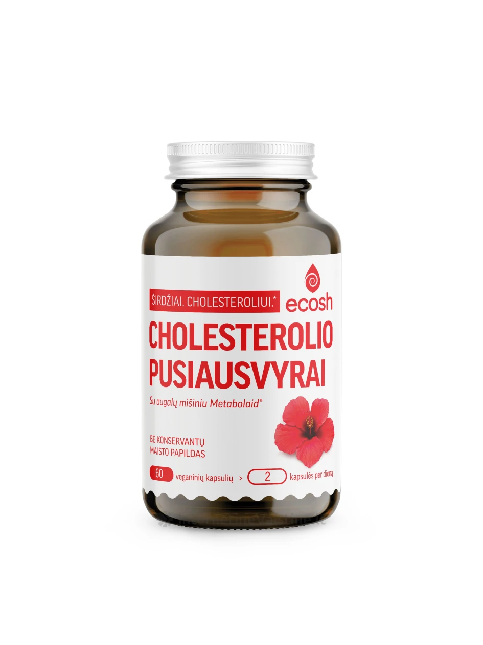 ECOSH Cholesterolio pusiausvyrai su augalų mišiniu Metabolaid®, kaps. N60, kaps. N60 | internetinevaistine.lt