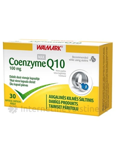 COENZYME Q10 100mg kaps. N30, 30 vnt. | internetinevaistine.lt