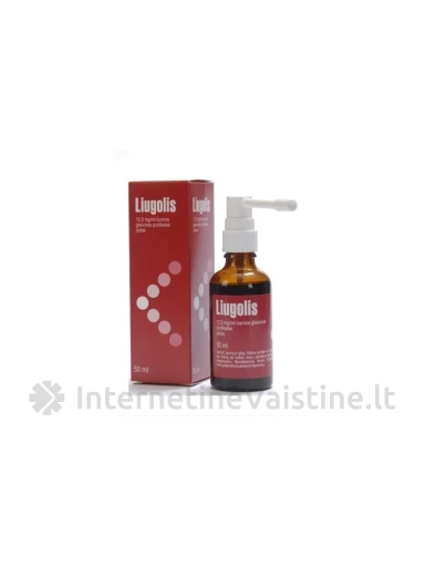 LIUGOLIS, 12 mg/ml, burnos gleivinės purškalas (tirpalas), 50 ml, Vnt | internetinevaistine.lt