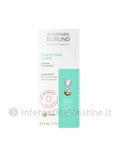 ANNEMARIE BORLIND Purifying Care maskav. priemonė Stick Dark, 5 g, Vnt | internetinevaistine.lt