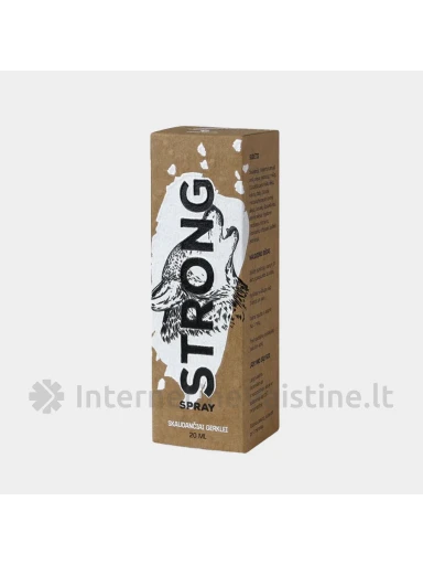 STRONG burnos ir gerklės purškalas, 20ml | internetinevaistine.lt