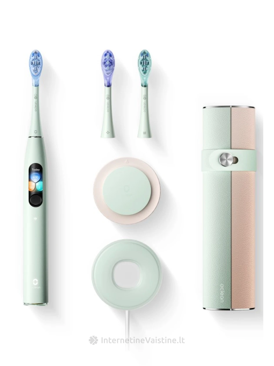 OCLEAN X Ultra Set Green elektrinio dantų šepetėlio rinkinys, N1 | internetinevaistine.lt