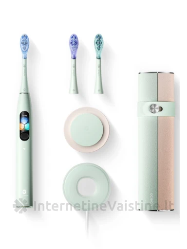OCLEAN X Ultra Set Green elektrinio dantų šepetėlio rinkinys, N1 | internetinevaistine.lt