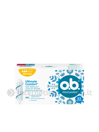 Tamponai O.B. Pro Comfort Normal 32 vnt., 32vnt. | internetinevaistine.lt