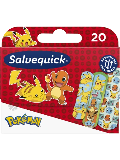 SALVEQUICK pleistrai vaikams Pokemon N20 | internetinevaistine.lt