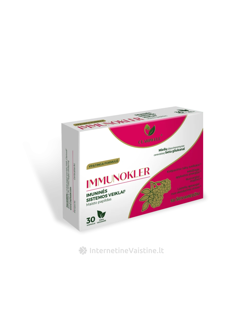 CLARIWELL IMMUNOKLER kaps. N30 | internetinevaistine.lt