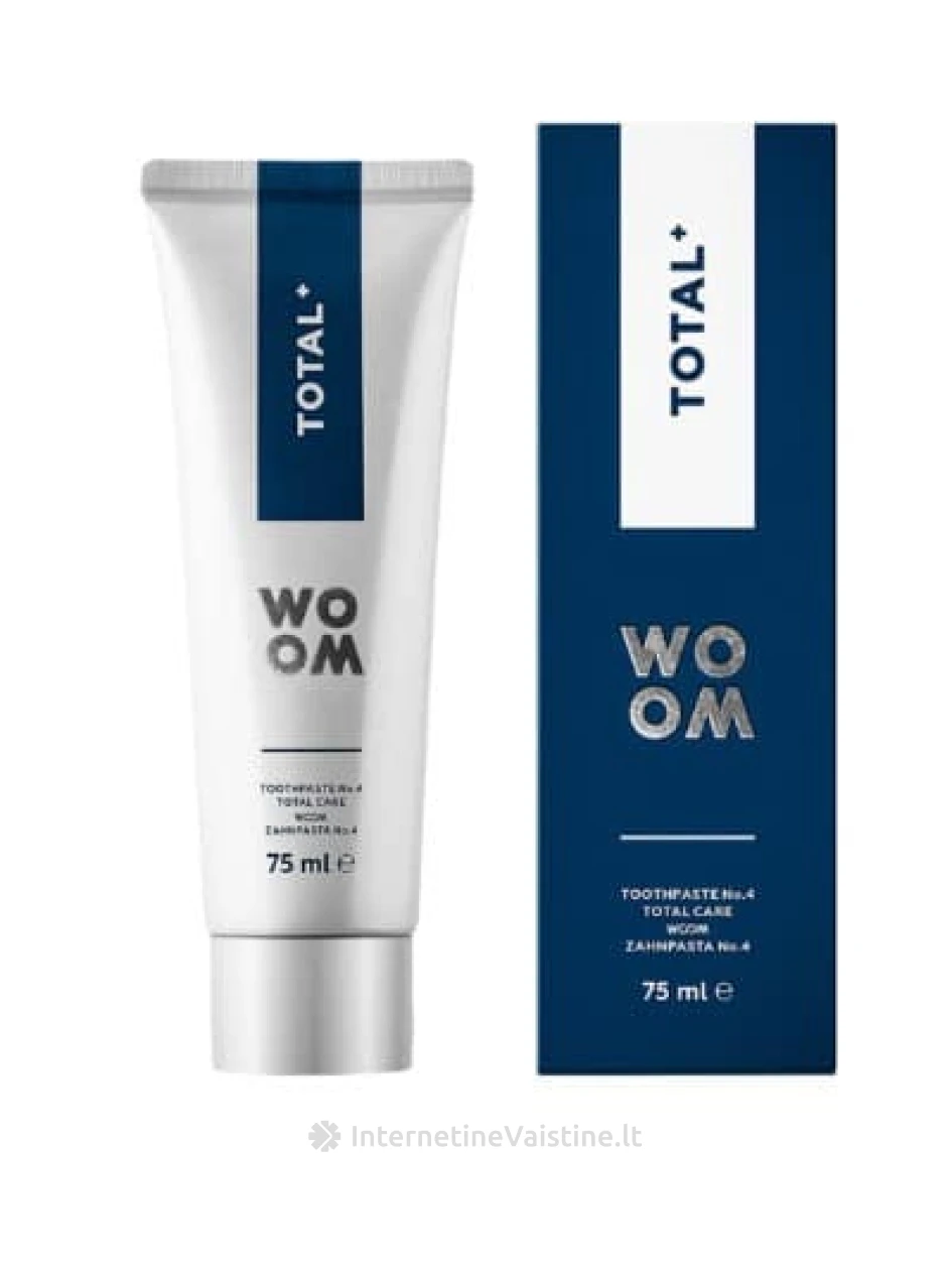 WOOM balinamoji dantų pasta TOTAL+, 75 ml, Vnt | internetinevaistine.lt