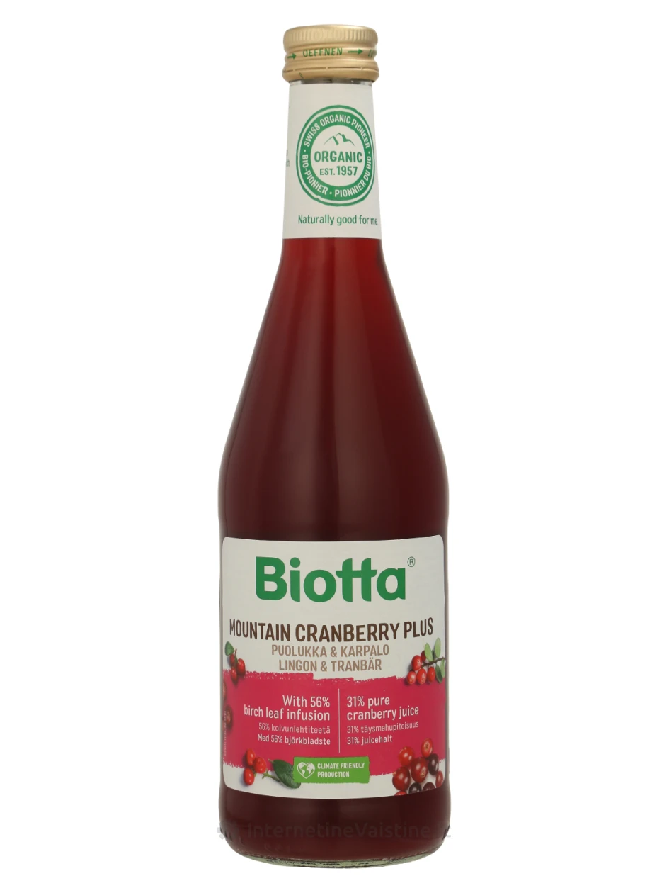 BIOTTA Bruknių nektaras, 500 ml, Vnt | internetinevaistine.lt