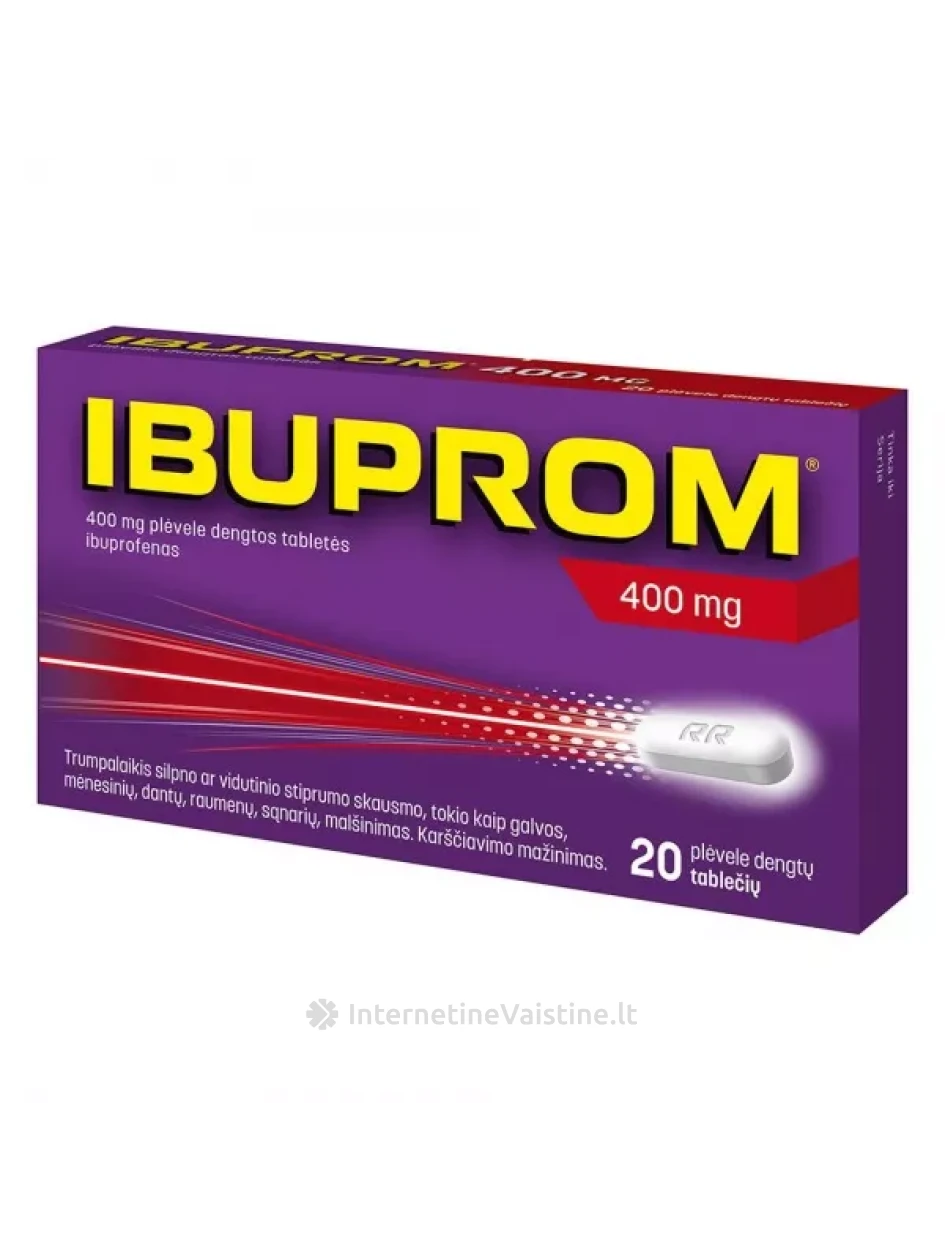 IBUPROM 400mg plėvele dengtos tab. N20 | internetinevaistine.lt