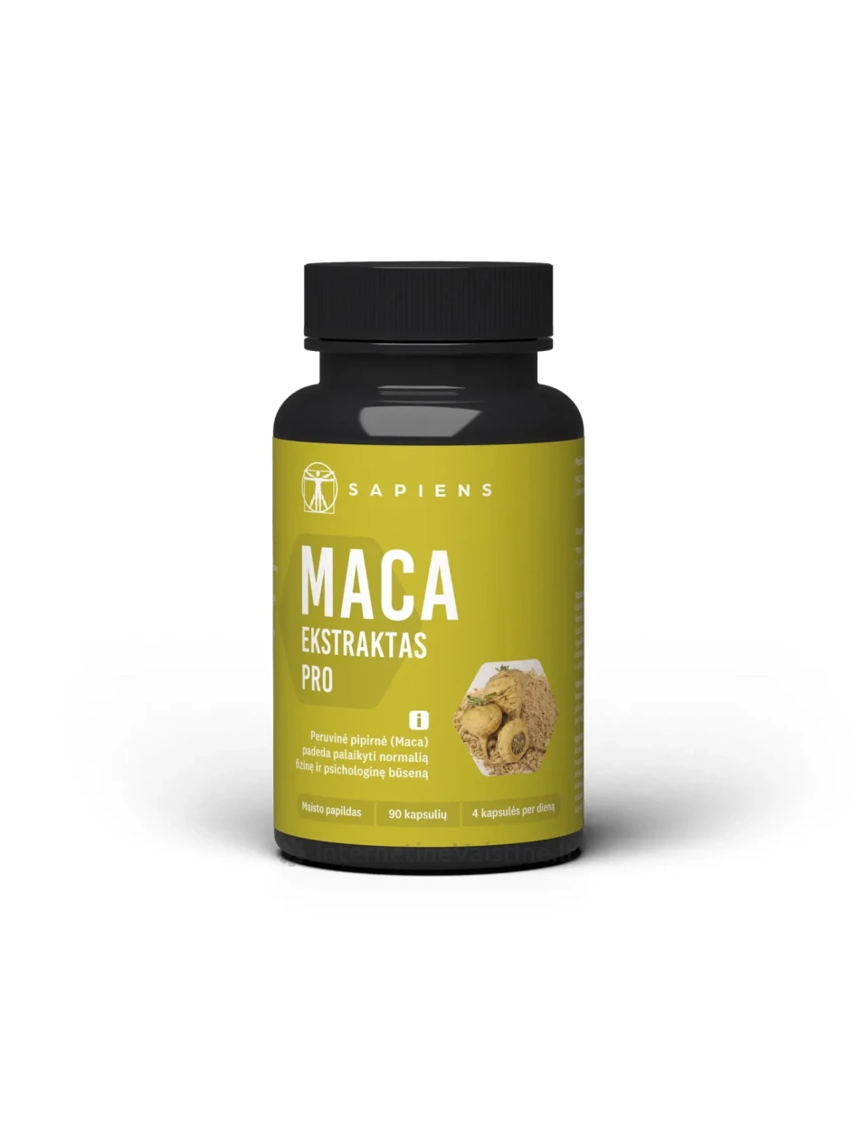 SAPIENS MACA PRO kaps. N90 | internetinevaistine.lt