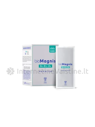 bioMagnis B6 premium, 20 pakelių | internetinevaistine.lt