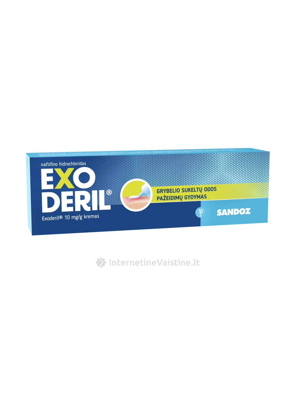 EXODERIL 1% kremas, 30 g | internetinevaistine.lt