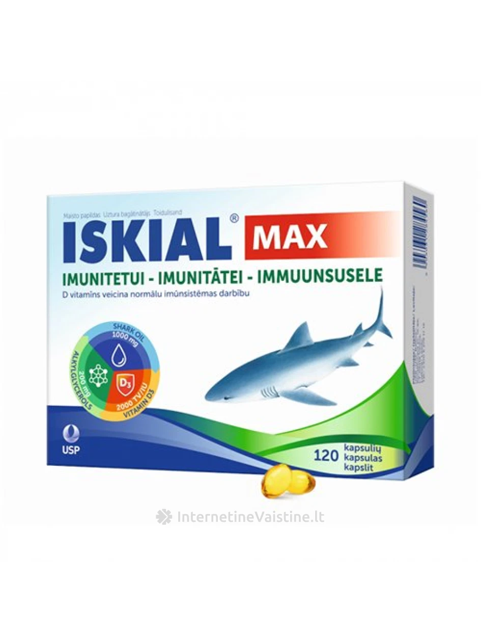 ISKIAL MAX kaps. N120, 120 vnt. | internetinevaistine.lt