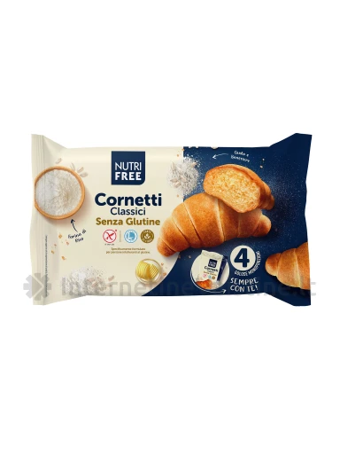 NUTRIFREE CORNETTI CLASSICI - kruasanai be glitimo, 200g | internetinevaistine.lt