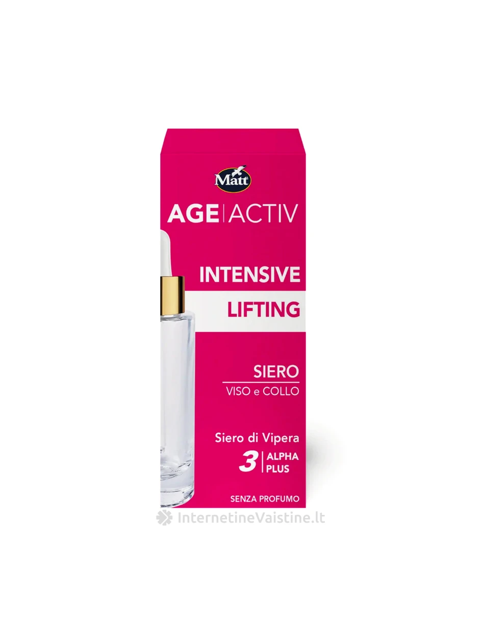 MATT Intensive Lifting serumas veidui ir dekolte, 30 ml, 30 ml | internetinevaistine.lt