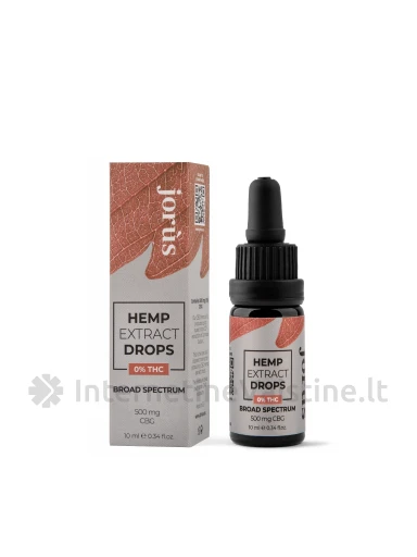 JORUS CBG Isolate Based 5% kanapių ekstraktas, natūralus, 10 ml | internetinevaistine.lt