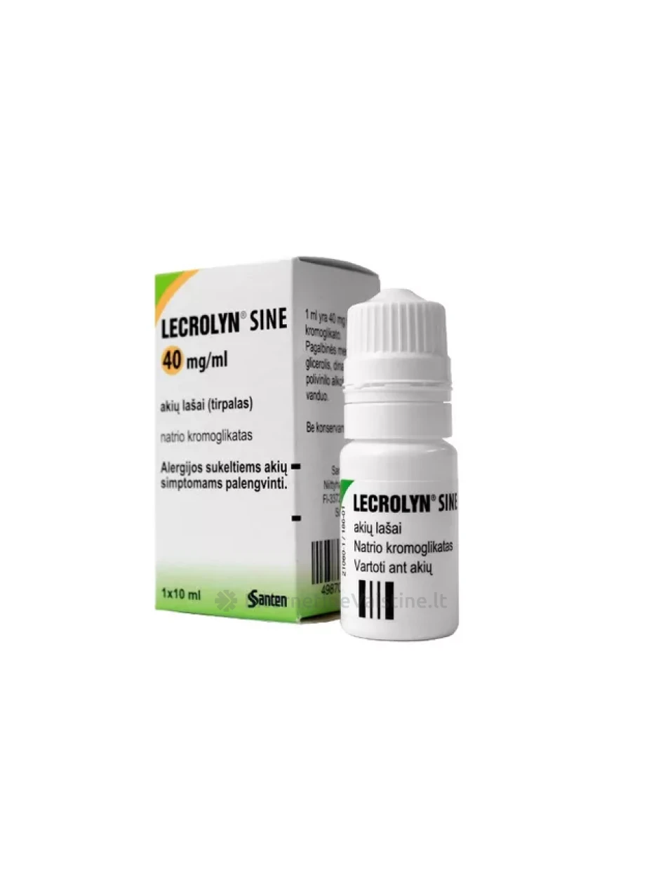 LECROLYN SINE 40 mg/ml akių lašai (tirpalas) 10 ml | internetinevaistine.lt
