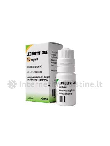 LECROLYN SINE 40 mg/ml akių lašai (tirpalas) 10 ml | internetinevaistine.lt