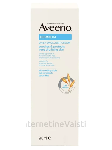 AVEENO Dermexa Daily Emollient bekvapis kūno kremas, 200 ml, Vnt | internetinevaistine.lt