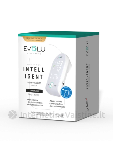 EVOLU Intelligent Kraujo spaudimo matuoklis, Vnt | internetinevaistine.lt