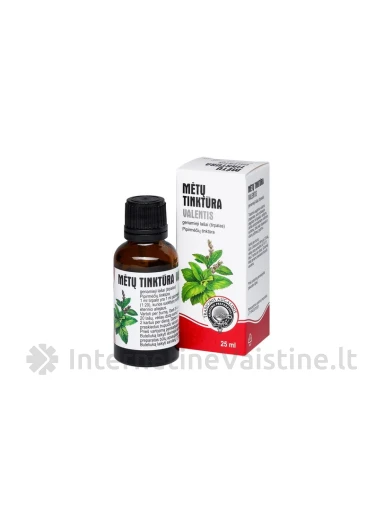 VALENTIS mėtų tinktūra geriamieji lašai 25 ml | internetinevaistine.lt