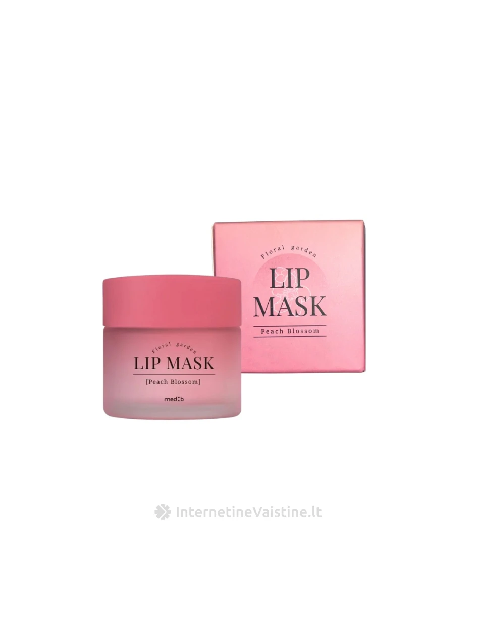 MedB Floral Garden Lip Mask [Peach Blossom] lūpų kaukė, 20g, Vnt | internetinevaistine.lt