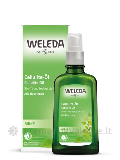WELEDA aliejus nuo celiulito su beržų lapų ekstraktu, 100 ml | internetinevaistine.lt