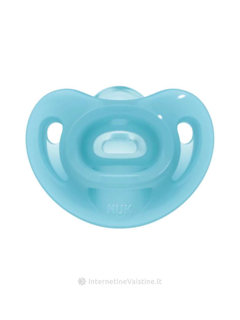 NUK čiulptukas SENSITIVE lateks. 2d. (6-18mėn.) N1 | internetinevaistine.lt