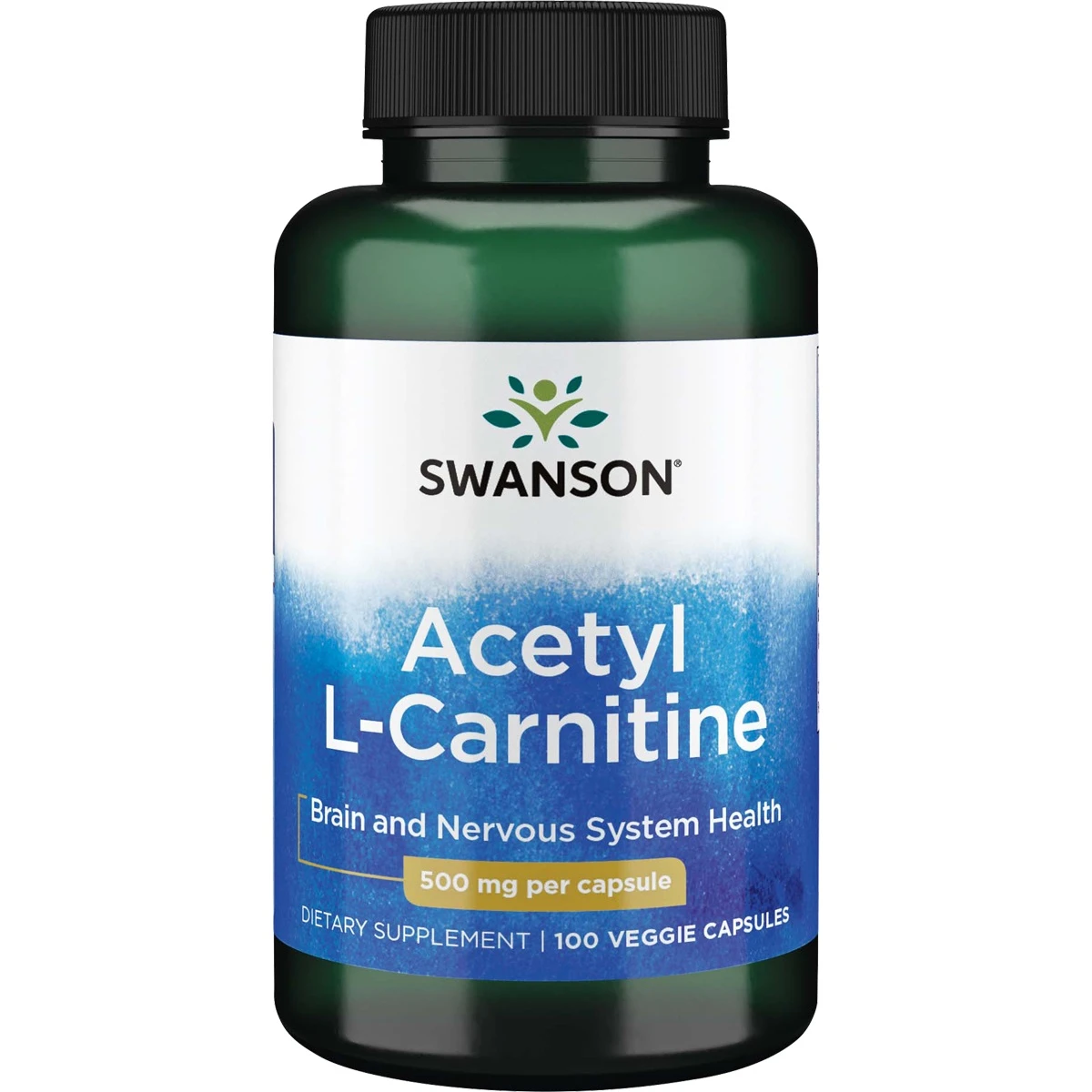 SWANSON, Acetil L-Karnitinas 500MG kaps., N100