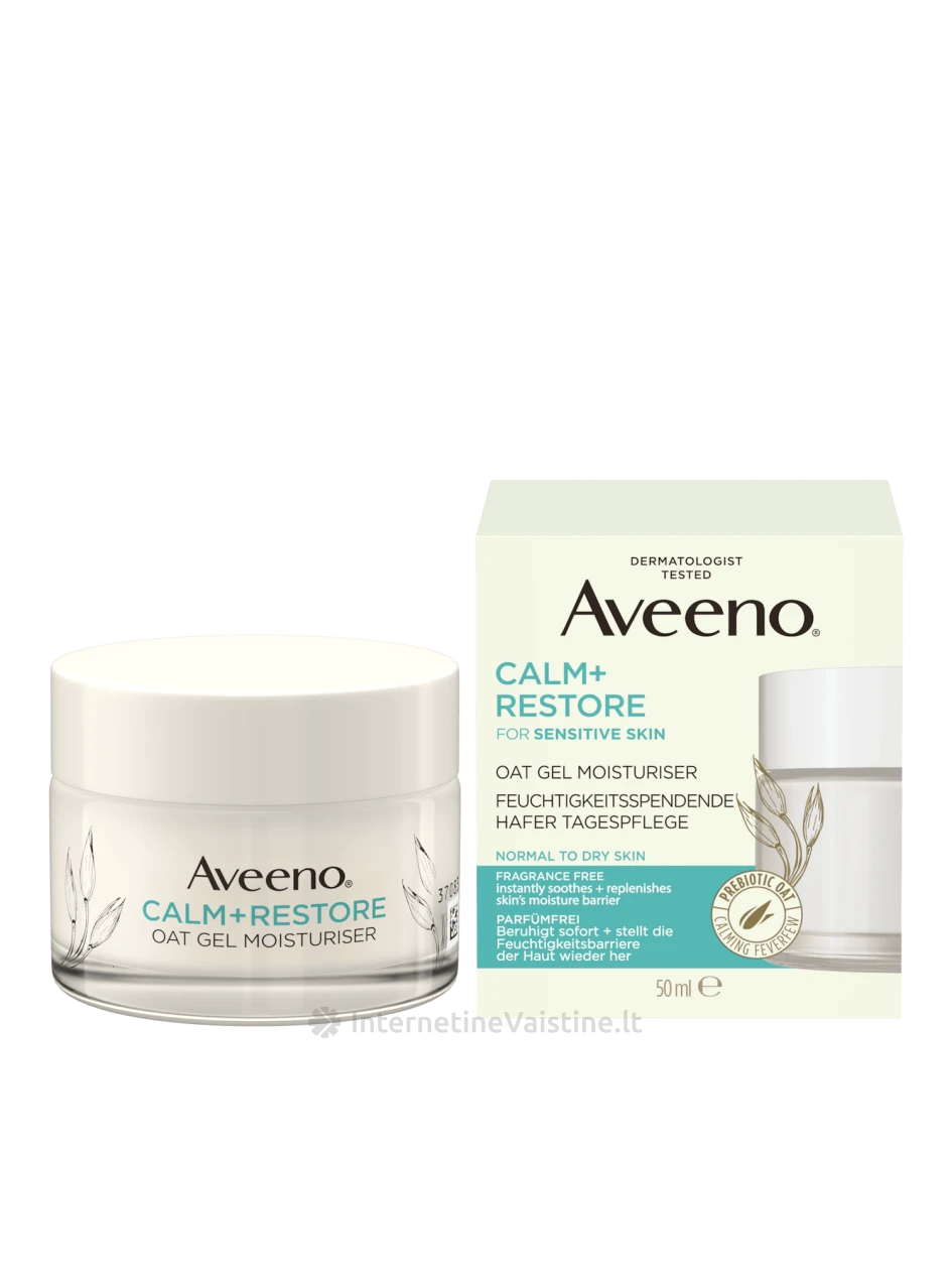 AVEENO Calm and Restore gelis drėkin. su avižomis, 50 ml, Vnt | internetinevaistine.lt