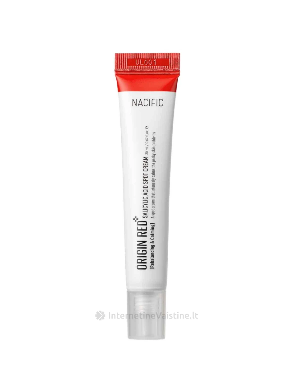 NACIFIC Original Red Salicylic Acid Spot Cream kremas nuo spuogų su salic. r., 20 ml, Vnt | internetinevaistine.lt
