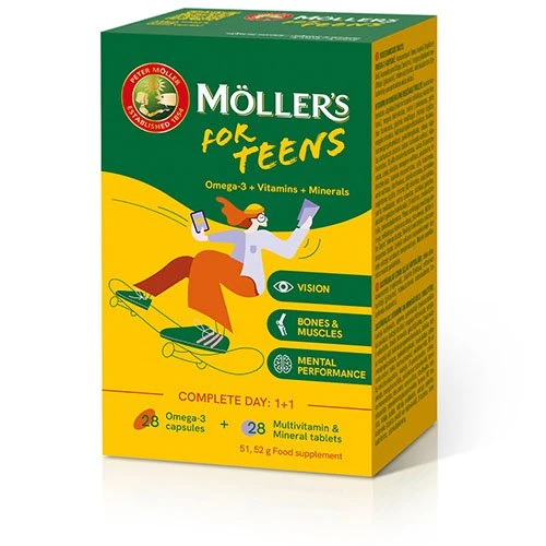 MOLLER`S For Teens tab./kaps. N28+28
