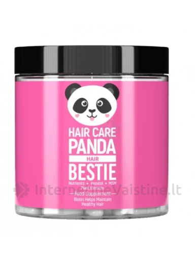 HAIR CARE PANDA Bestie kaps. N60, 60 vnt. | internetinevaistine.lt