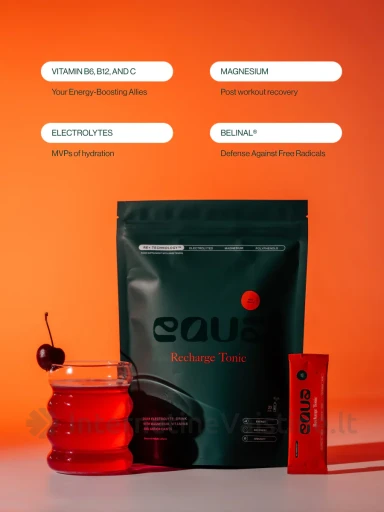 Elektrolitų gėrimas EQUA Vyšnių skonio, 20 paketėlių | internetinevaistine.lt