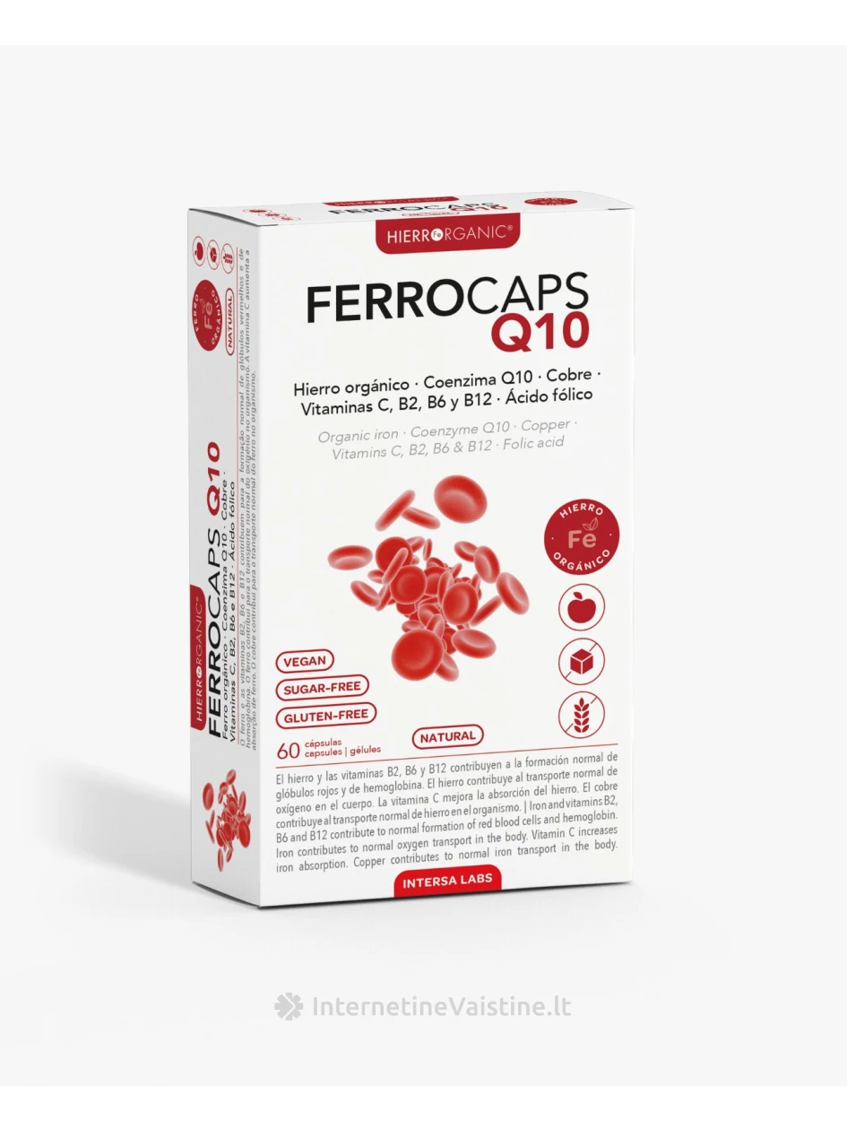 FERROCAPS Q10 kaps. N60 | internetinevaistine.lt