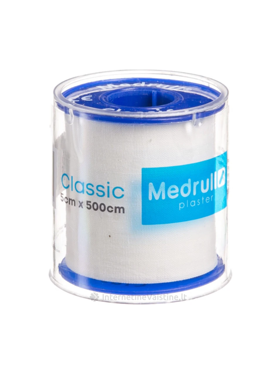 Medrull pleistras rulonėlyje 5cm x 500cm | internetinevaistine.lt