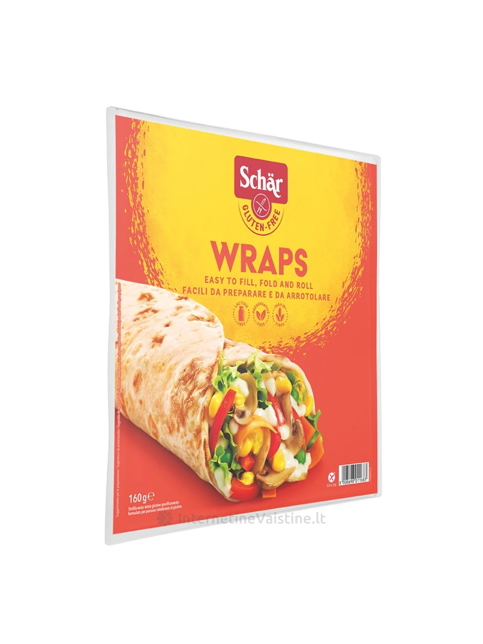 Schär WRAPS – tortilijų duona be glitimo, 160g (2 x 80 g) | internetinevaistine.lt