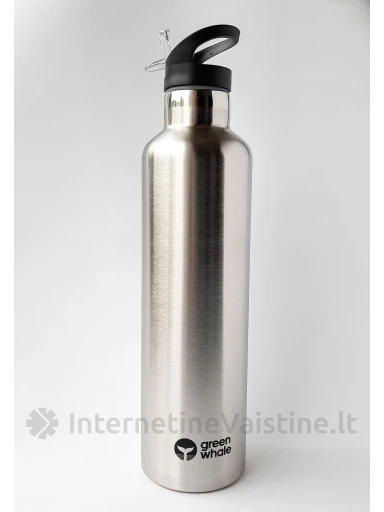 GREEN WHALE termo gertuvė nerūd. plieno, 1000 ml, Vnt | internetinevaistine.lt