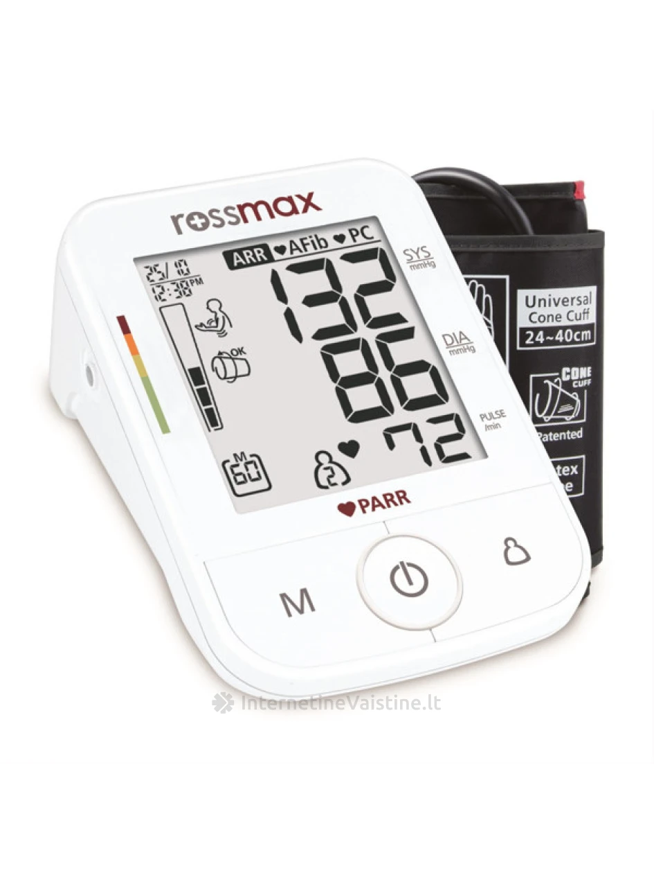 ROSSMAX Kraujo sp. matuoklis X5 (+adapt.) | internetinevaistine.lt