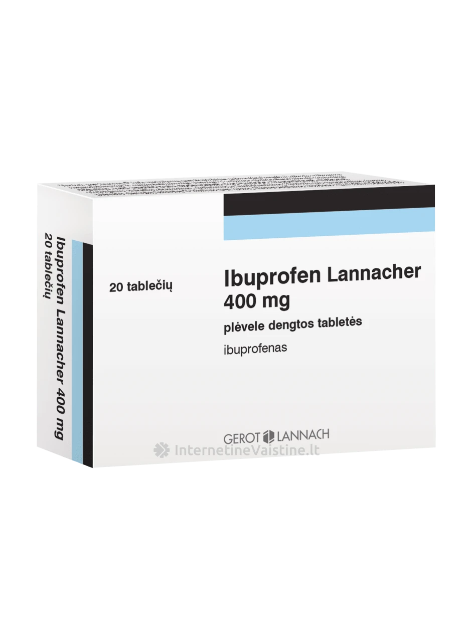 IBUPROFEN LANNACHER 400 mg plėvele dengtos tabletės N20 | internetinevaistine.lt