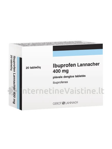 IBUPROFEN LANNACHER 400 mg plėvele dengtos tabletės N20 | internetinevaistine.lt