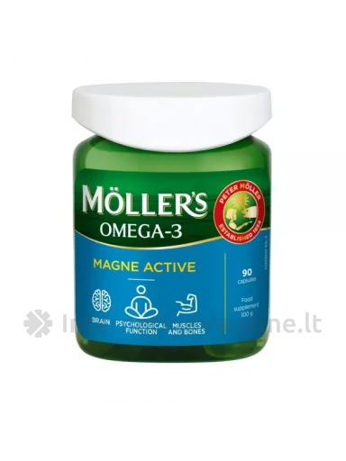 MOLLER`S Magne Active kaps. N90 | internetinevaistine.lt