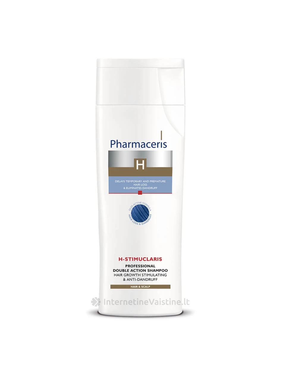 PHARMACERIS H,STIMUCLARIS 250ml dvigubo poveikio šampūnas, N1 | internetinevaistine.lt