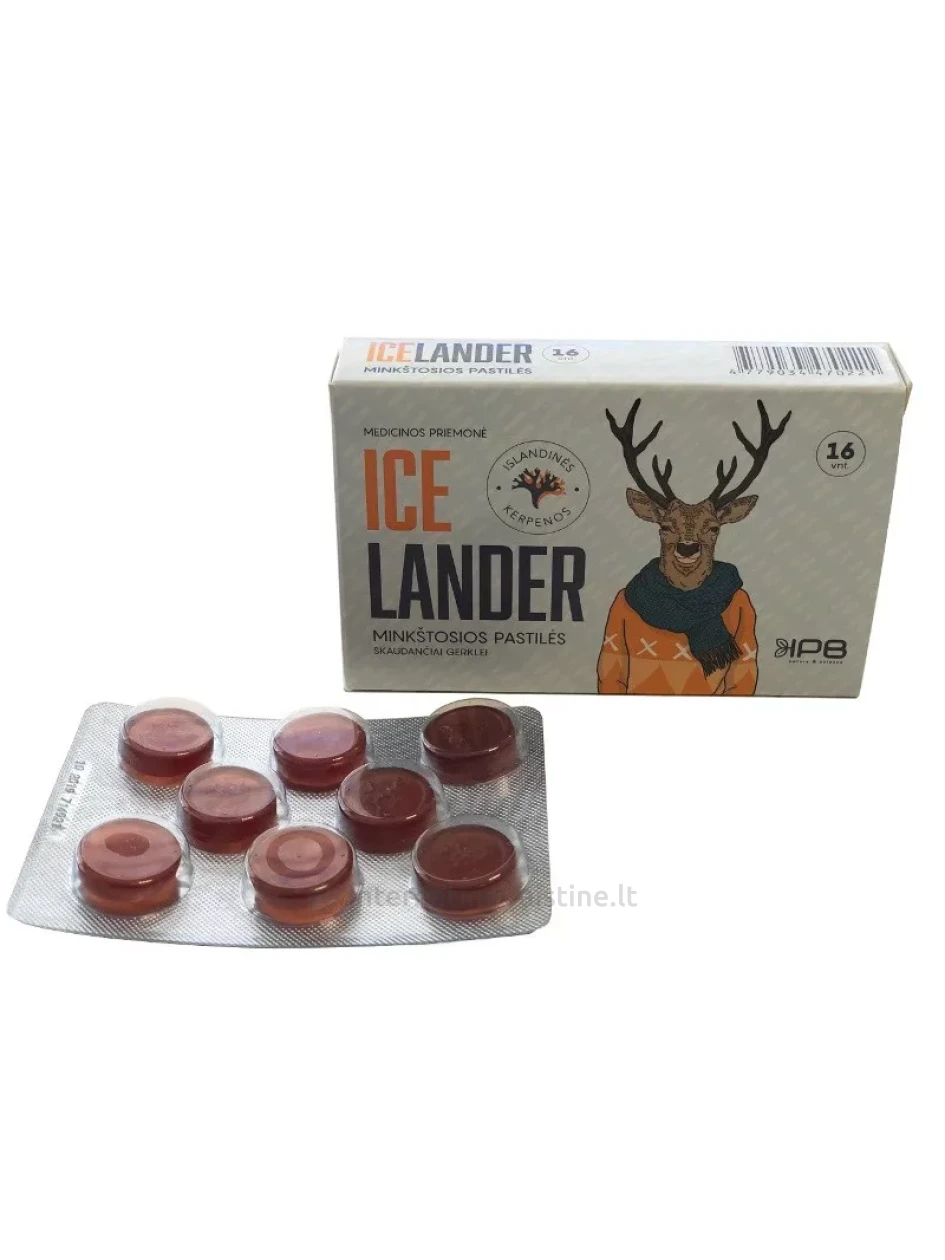 ICELANDER pastilės gerklei N16 | internetinevaistine.lt