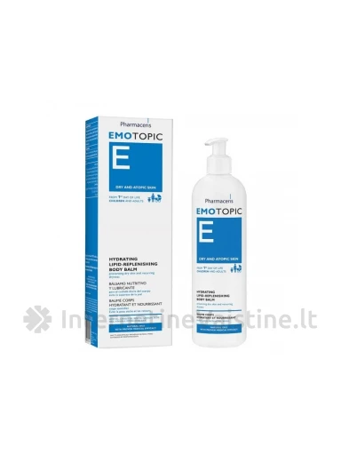 PHARMACERIS E EMOTOPIC balzamas kūnui drėk. atkur. lipidus, 400 ml, Vnt | internetinevaistine.lt